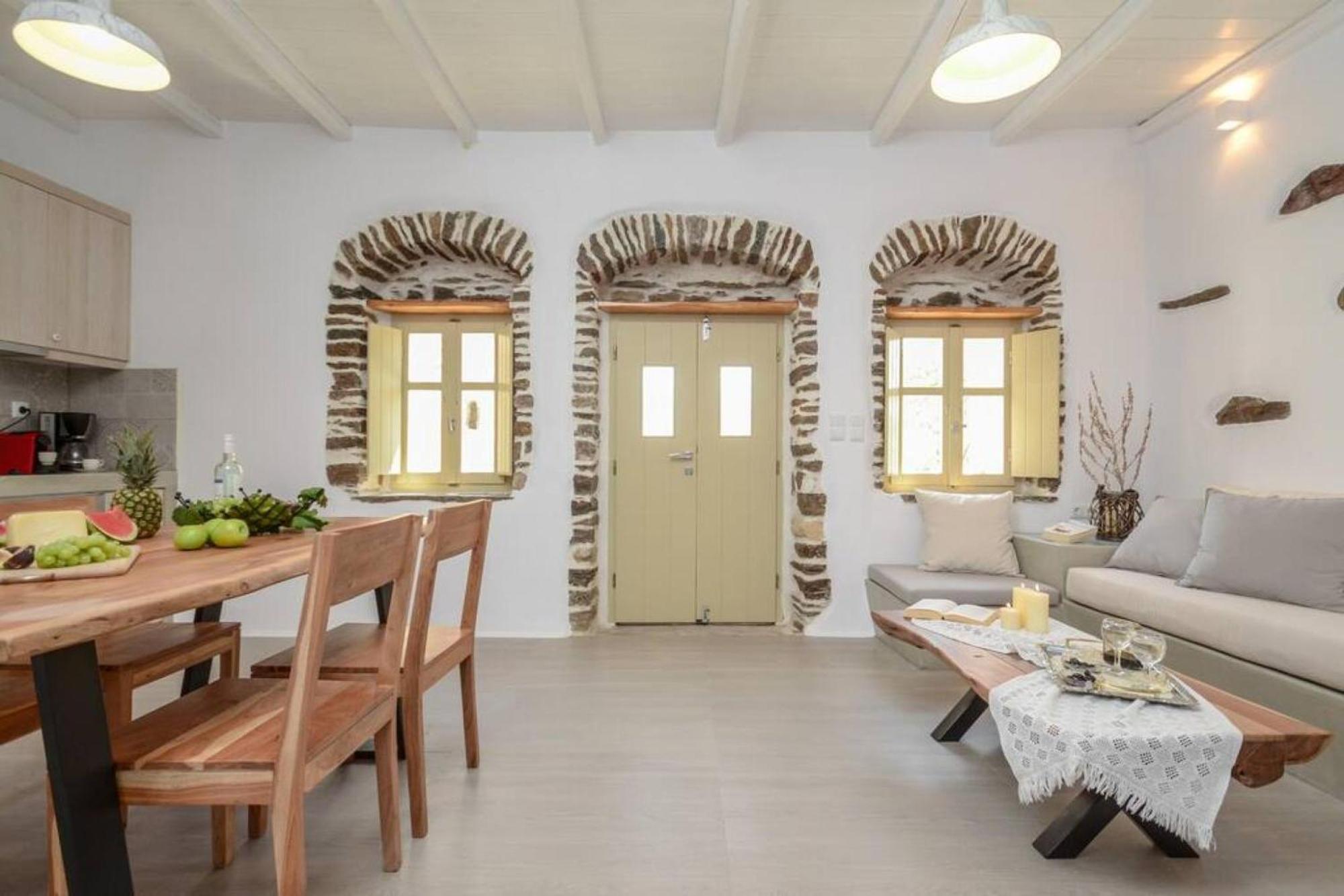 Villa Anthemion Naxos With Outdoor Jacuzzi Ano Sangrion المظهر الخارجي الصورة
