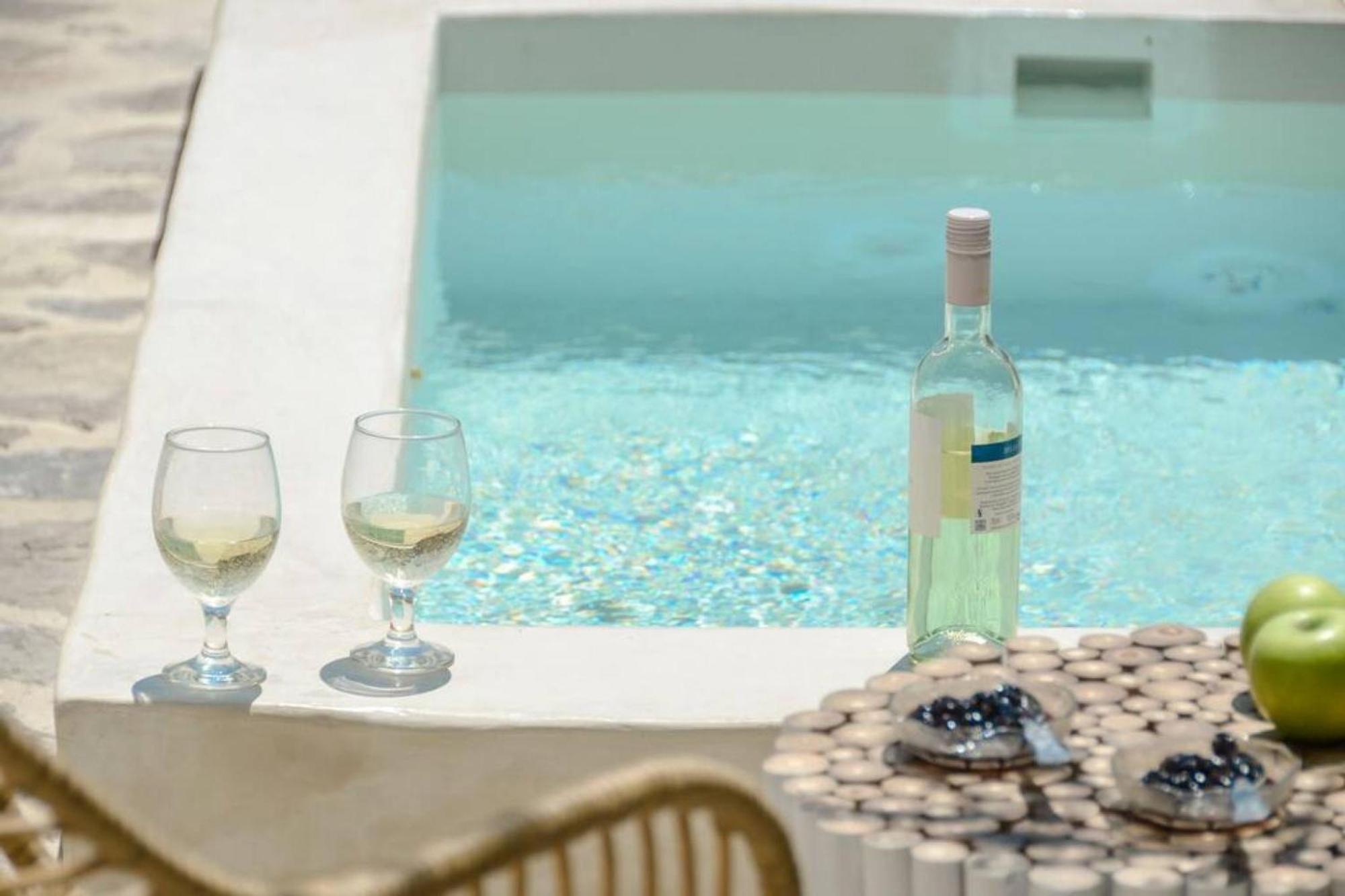 Villa Anthemion Naxos With Outdoor Jacuzzi Ano Sangrion المظهر الخارجي الصورة