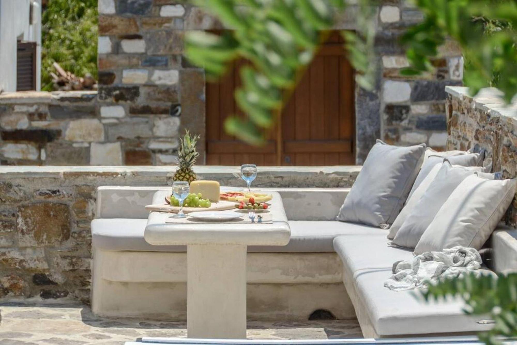 Villa Anthemion Naxos With Outdoor Jacuzzi Ano Sangrion المظهر الخارجي الصورة