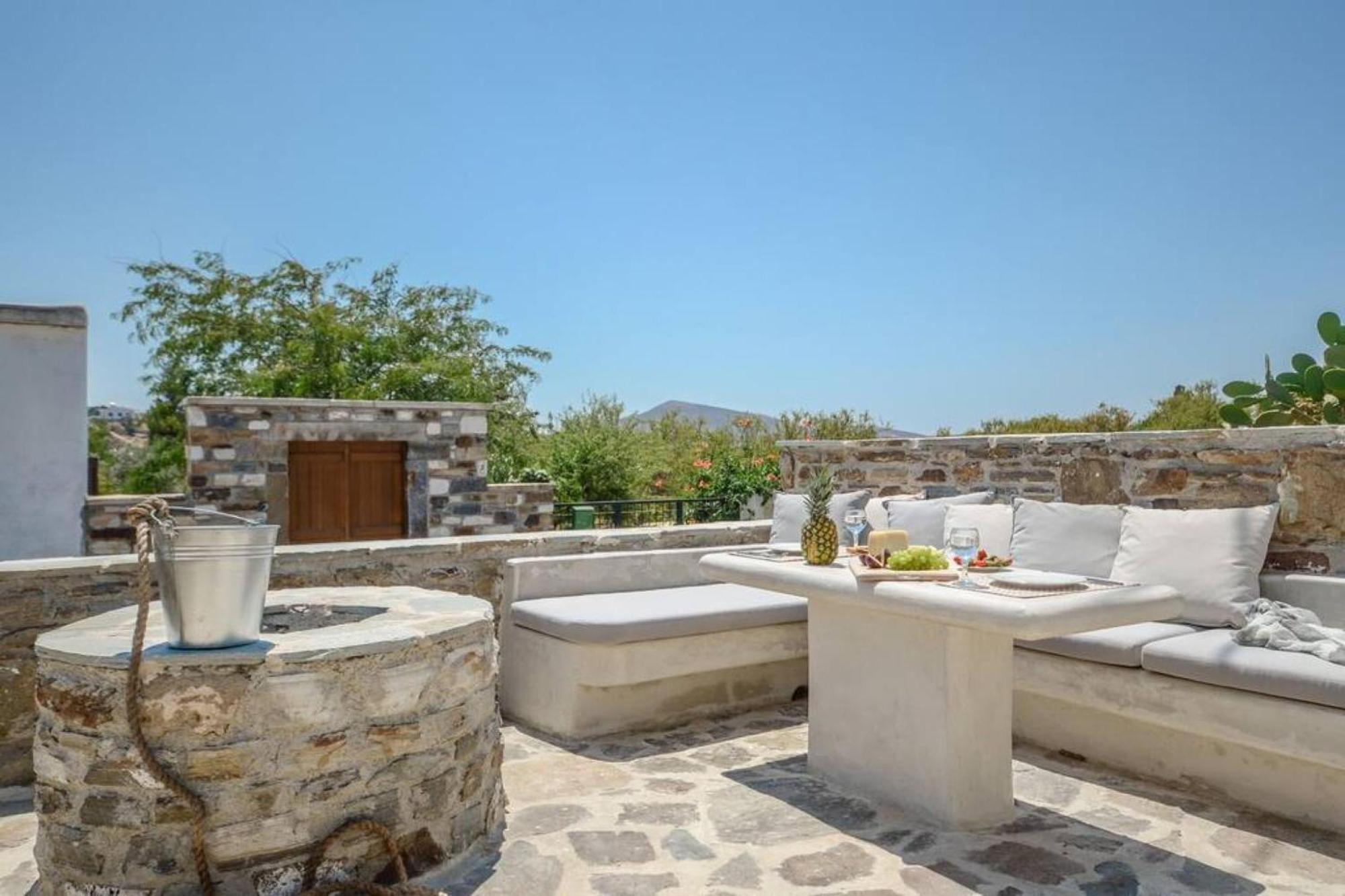 Villa Anthemion Naxos With Outdoor Jacuzzi Ano Sangrion المظهر الخارجي الصورة