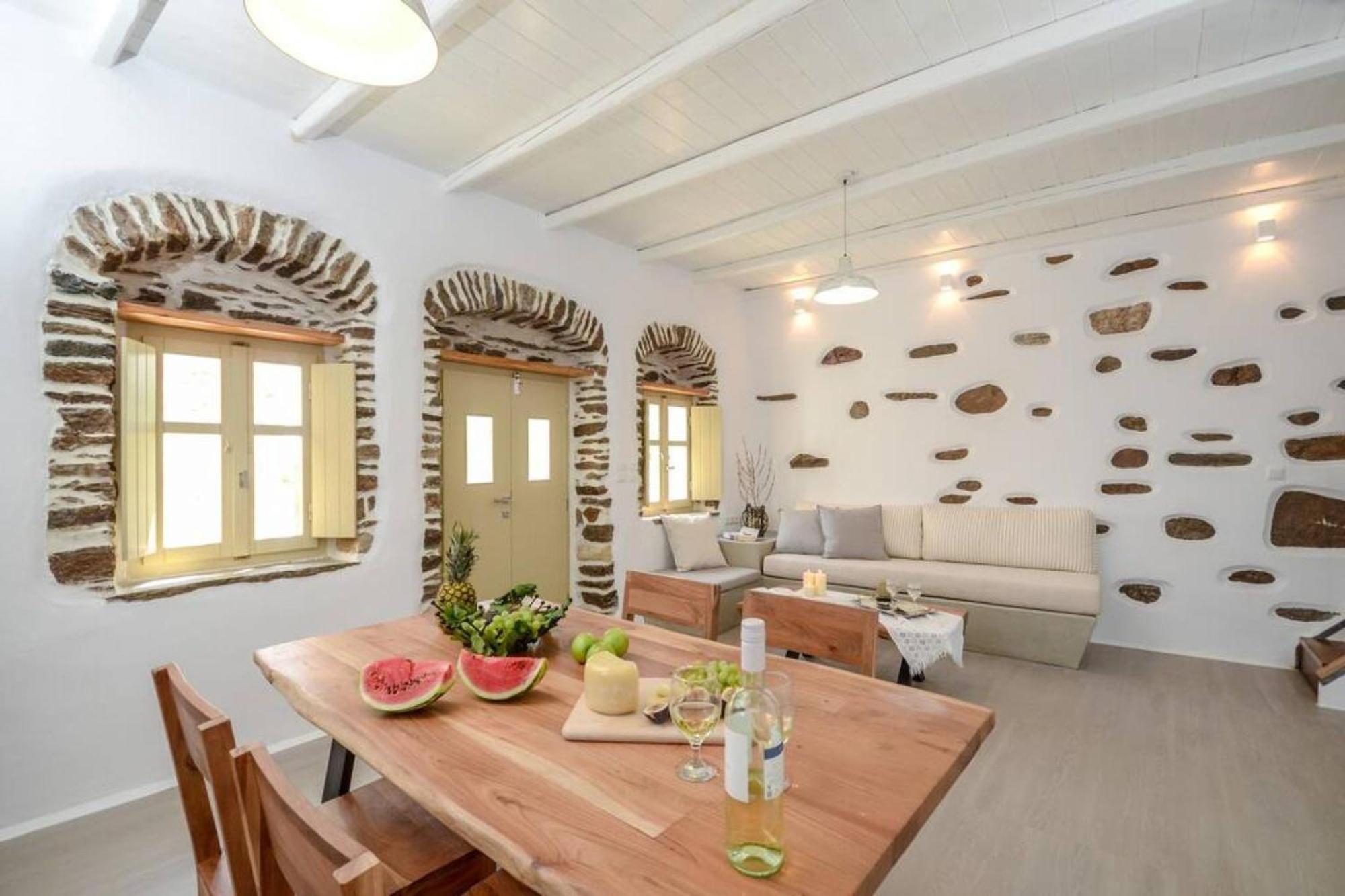 Villa Anthemion Naxos With Outdoor Jacuzzi Ano Sangrion المظهر الخارجي الصورة